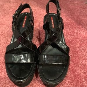 Authentic Prada black heel
